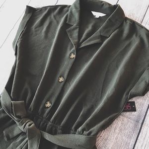 Olive Green One Piece Jumpsuit